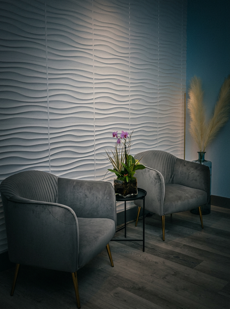 Newsha Dermatology + Cosmetics reception lounge